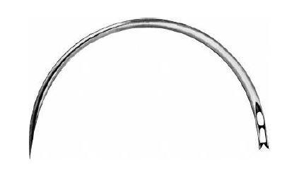 ШОВНА ГОЛКА №G6 РІЖУЧА 55 mm, Ø 1,10 mm